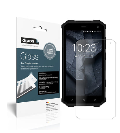 Matte Displayschutzfolie von dipos passend für Prestigio Muze G7, 9H kratzfest und blasenfrei montiert