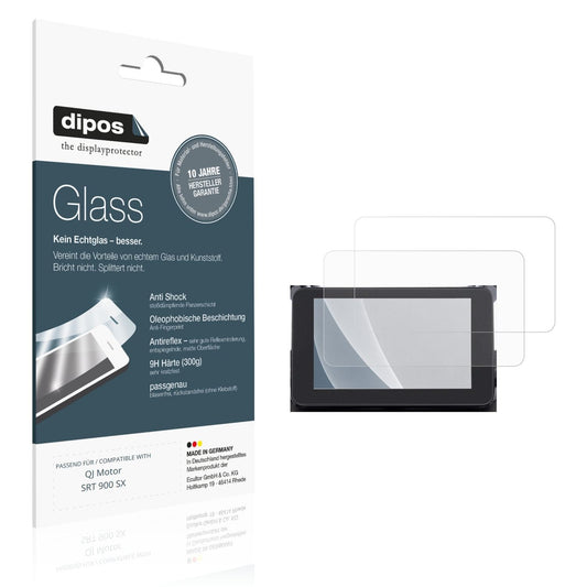 Matte Displayschutzfolie von dipos passend für QJ Motor SRT 900 SX, 9H kratzfest und blasenfrei montiert