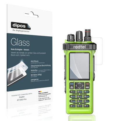 Matte Displayschutzfolie von dipos passend für Radtel RT-950 Pro, 9H kratzfest und blasenfrei montiert