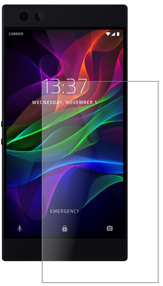 Matte Displayschutzfolie von dipos passend für Razer Phone, 9H kratzfest und blasenfrei montiert