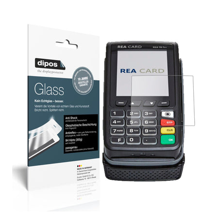 Matte Displayschutzfolie von dipos passend für REA CARD T8 flex Terminal, 9H kratzfest und blasenfrei montiert