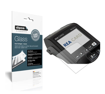 Matte Displayschutzfolie von dipos passend für REA CARD T8 pro Terminal, 9H kratzfest und blasenfrei montiert
