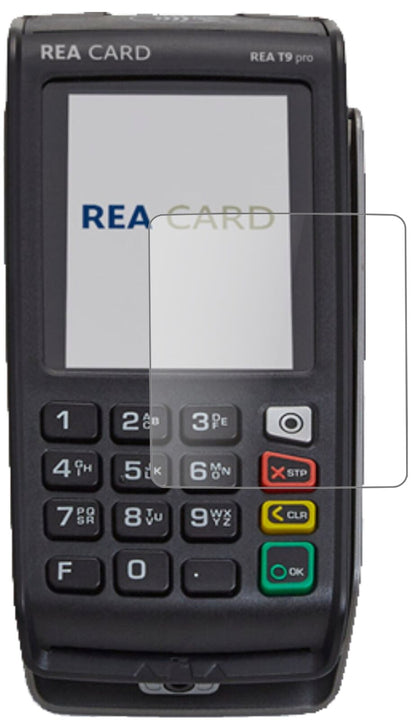 Matte Displayschutzfolie von dipos passend für REA CARD T9 pro Terminal, 9H kratzfest und blasenfrei montiert