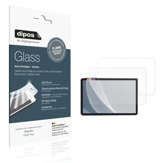 Matte Displayschutzfolie von dipos passend für RebotAi D101 Pro, 9H kratzfest und blasenfrei montiert