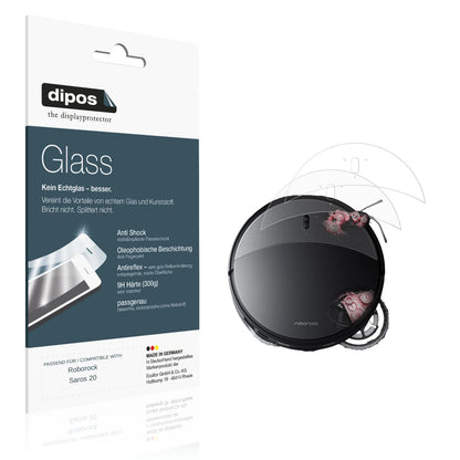 Matte Displayschutzfolie von dipos passend für Roborock Saros 20, 9H kratzfest und blasenfrei montiert