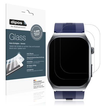 Matte Displayschutzfolie von dipos passend für Rogbid Rowatch D1, 9H kratzfest und blasenfrei montiert