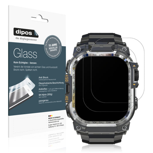 Matte Displayschutzfolie von dipos passend für Rollme Hero X, 9H kratzfest und blasenfrei montiert
