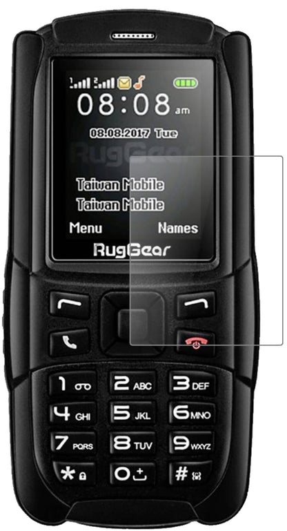 Matte Displayschutzfolie von dipos passend für Ruggear RG129 (2018), 9H kratzfest und blasenfrei montiert