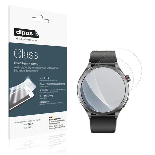 Matte Displayschutzfolie von dipos passend für RUXINGX ET472, 9H kratzfest und blasenfrei montiert