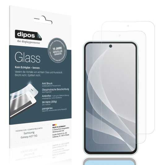 Matte Displayschutzfolie von dipos passend für Samsung Galaxy A27 5G, 9H kratzfest und blasenfrei montiert