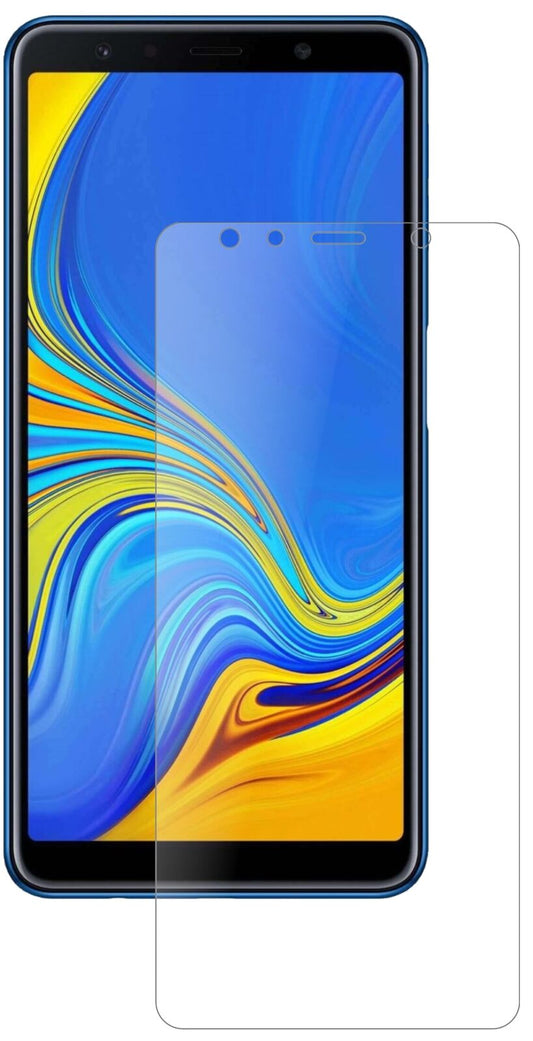 Matte Displayschutzfolie von dipos passend für Samsung Galaxy A7 (2018), 9H kratzfest und blasenfrei montiert