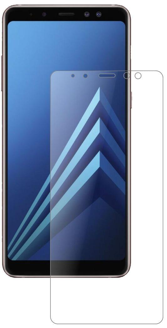Matte Displayschutzfolie von dipos passend für Samsung Galaxy A8 (2018), 9H kratzfest und blasenfrei montiert