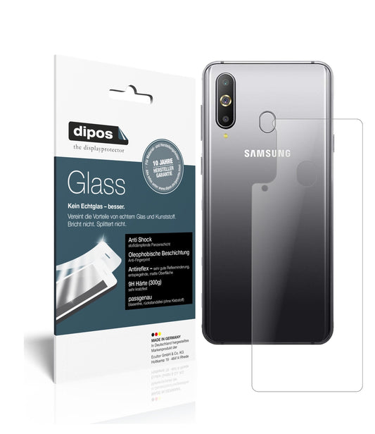 Matte Displayschutzfolie von dipos passend für Samsung Galaxy A8s Rückseite, 9H kratzfest und blasenfrei montiert