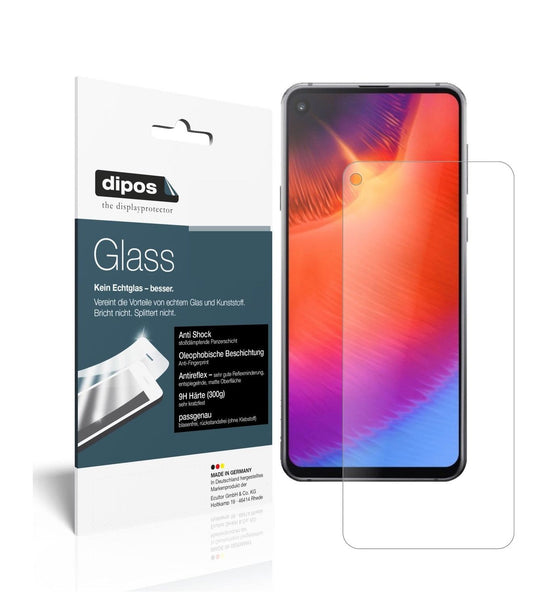 Matte Displayschutzfolie von dipos passend für Samsung Galaxy A9 Pro (2019), 9H kratzfest und blasenfrei montiert