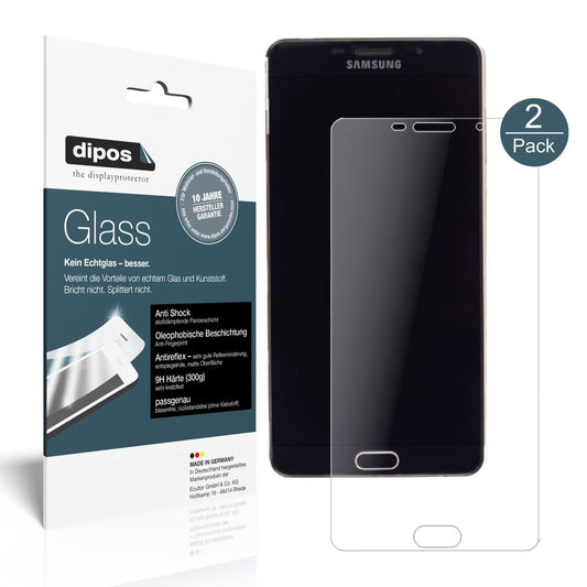 Matte Displayschutzfolie von dipos passend für Samsung Galaxy A9 Pro (SM-A9100), 9H kratzfest und blasenfrei montiert