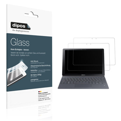 Matte Displayschutzfolie von dipos passend für Samsung Galaxy Book W720 12 Zoll, 9H kratzfest und blasenfrei montiert