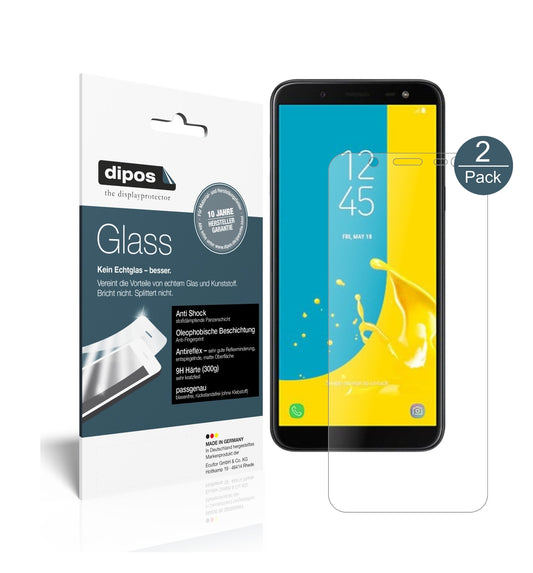 Matte Displayschutzfolie von dipos passend für Samsung Galaxy J6 (2018), 9H kratzfest und blasenfrei montiert