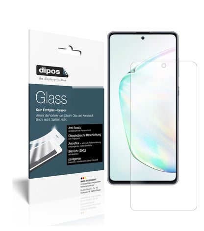 Matte Displayschutzfolie von dipos passend für Samsung Galaxy Note 10 Lite, 9H kratzfest und blasenfrei montiert
