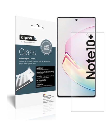 Matte Displayschutzfolie von dipos passend für Samsung Galaxy Note 10 Plus 5G, 9H kratzfest und blasenfrei montiert
