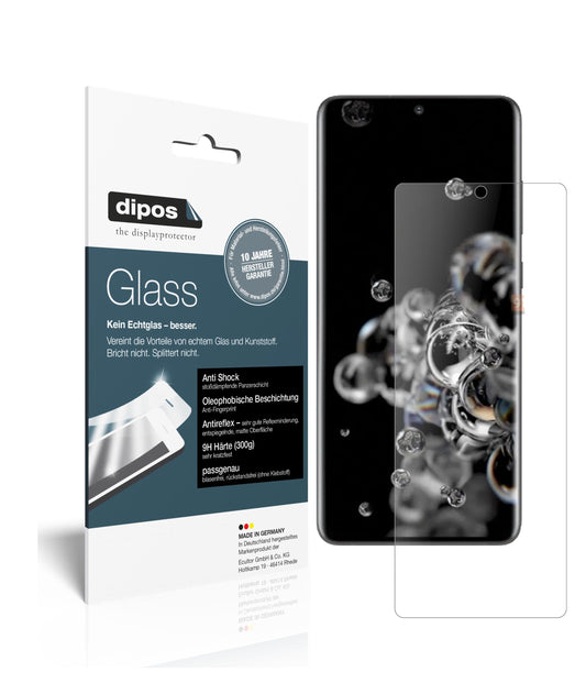 Matte Displayschutzfolie von dipos passend für Samsung Galaxy S20 Ultra 5G, 9H kratzfest und blasenfrei montiert