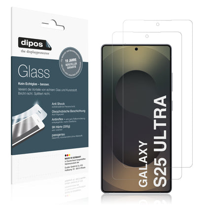 Matte Displayschutzfolie von dipos passend für Samsung Galaxy S25 Ultra Enterprise Edition, 9H kratzfest und blasenfrei montiert