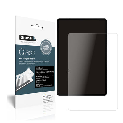 Matte Displayschutzfolie von dipos passend für Samsung Galaxy Tab S8 Plus, 9H kratzfest und blasenfrei montiert