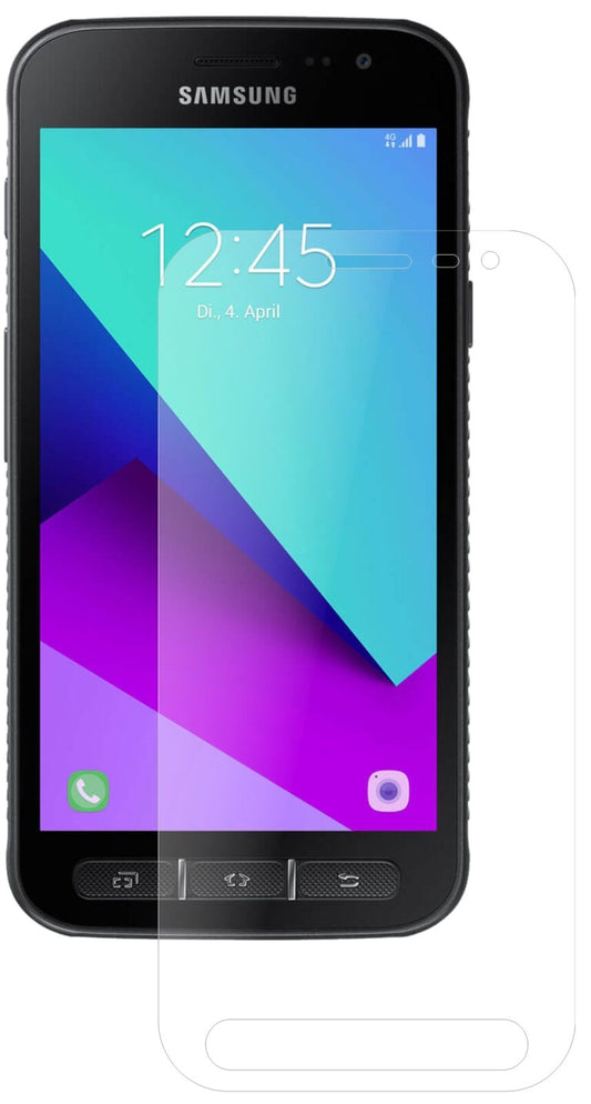 Matte Displayschutzfolie von dipos passend für Samsung Galaxy Xcover 4, 9H kratzfest und blasenfrei montiert
