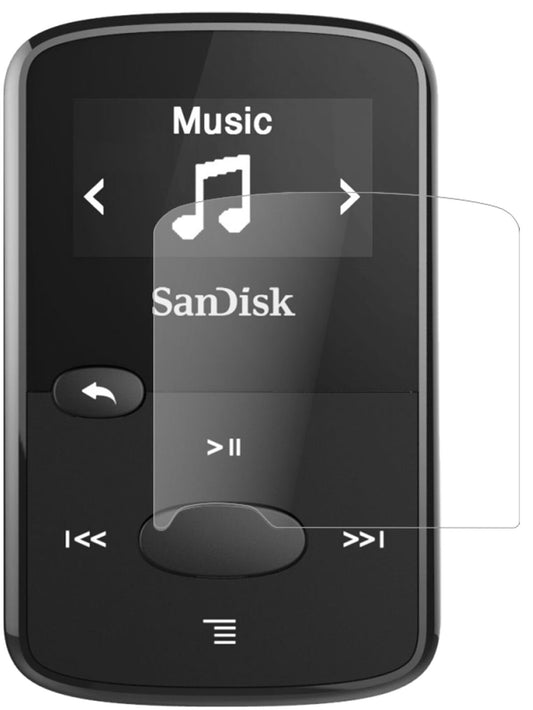 Matte Displayschutzfolie von dipos passend für SanDisk Clip Jam, 9H kratzfest und blasenfrei montiert