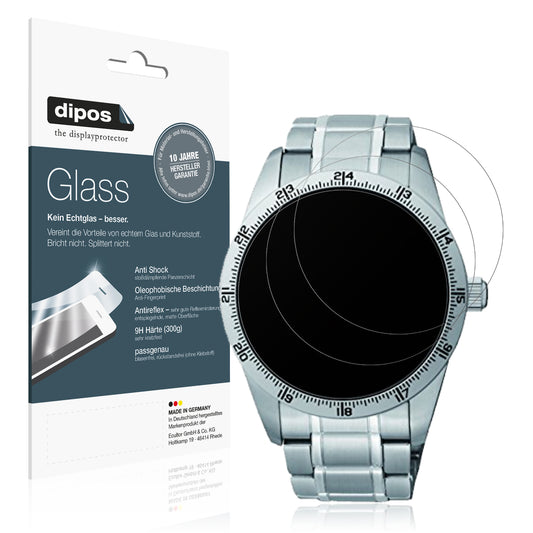 Matte Displayschutzfolie von dipos passend für Seiko 5 Sports SRP513K1, 9H kratzfest und blasenfrei montiert