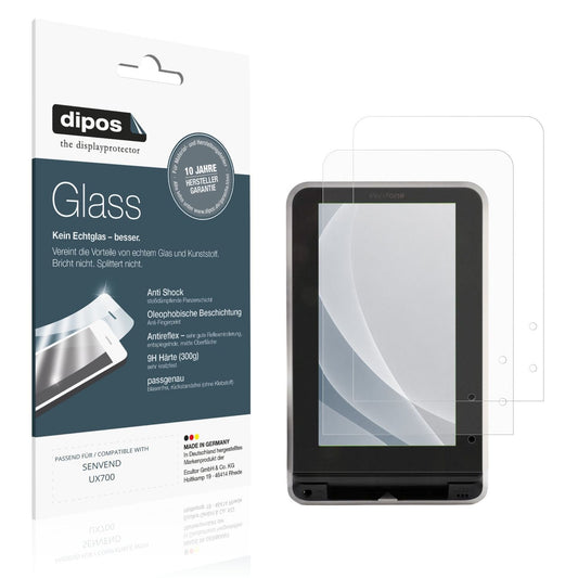 Matte Displayschutzfolie von dipos passend für SENVEND UX700, 9H kratzfest und blasenfrei montiert