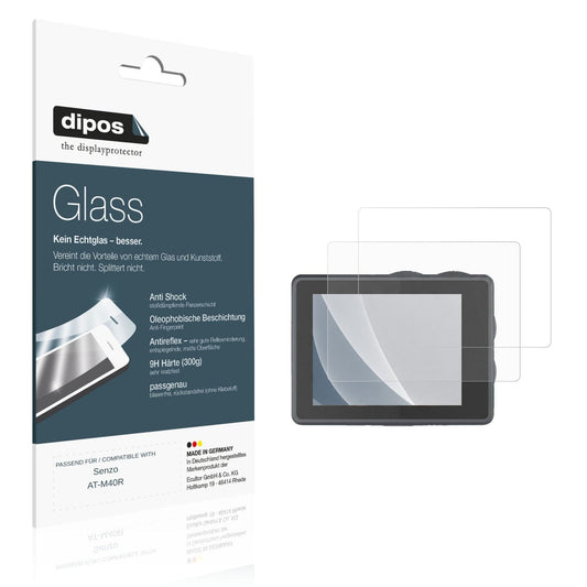 Matte Displayschutzfolie von dipos passend für Senzo AT-M40R, 9H kratzfest und blasenfrei montiert