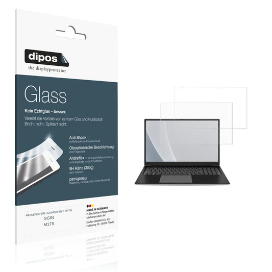 Matte Displayschutzfolie von dipos passend für SGIN M17S, 9H kratzfest und blasenfrei montiert