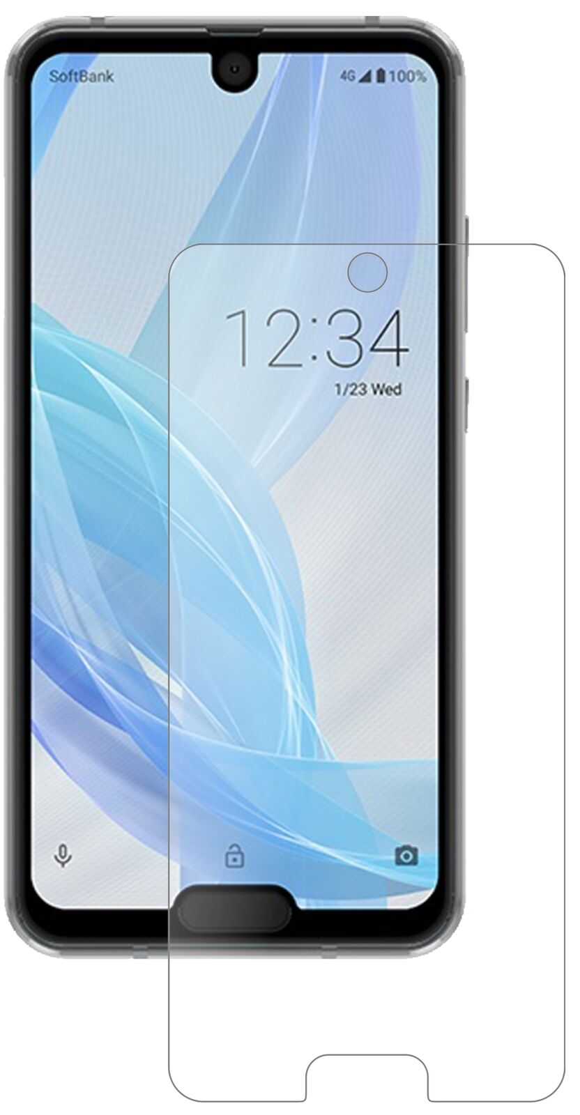 Matte Displayschutzfolie von dipos passend für Sharp Aquos R2 Compact, 9H kratzfest und blasenfrei montiert