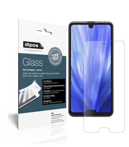 Matte Displayschutzfolie von dipos passend für Sharp Aquos R3, 9H kratzfest und blasenfrei montiert