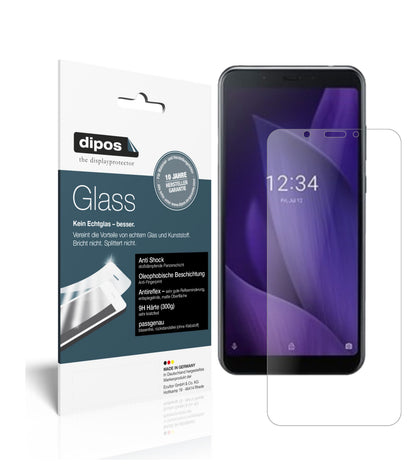 Matte Displayschutzfolie von dipos passend für Sharp Aquos V, 9H kratzfest und blasenfrei montiert