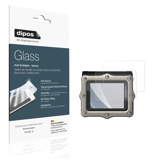 Matte Displayschutzfolie von dipos passend für Shearwater Perdix 3, 9H kratzfest und blasenfrei montiert
