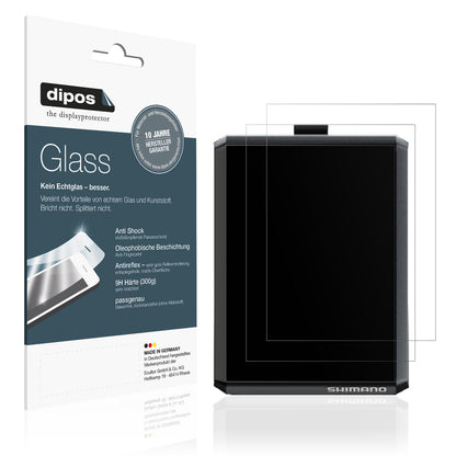Matte Displayschutzfolie von dipos passend für Shimano SC-EN610, 9H kratzfest und blasenfrei montiert
