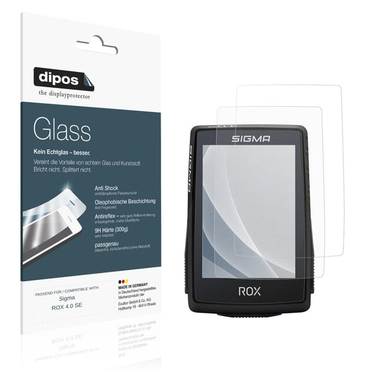 Matte Displayschutzfolie von dipos passend für Sigma ROX 4.0 SE, 9H kratzfest und blasenfrei montiert