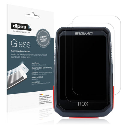 Matte Displayschutzfolie von dipos passend für SIGMA Sport Rox 4.0, 9H kratzfest und blasenfrei montiert