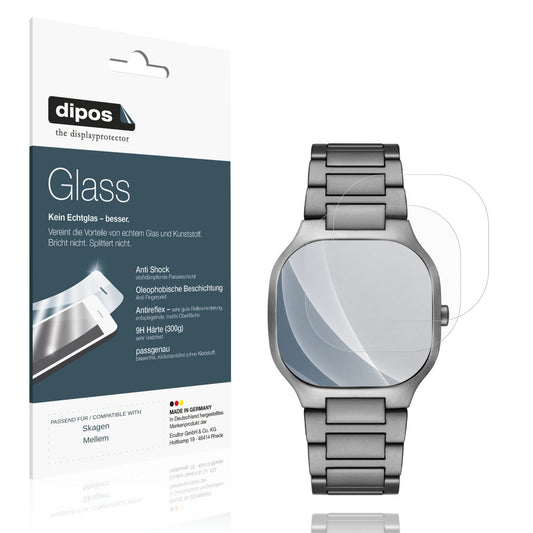 Matte Displayschutzfolie von dipos passend für Skagen Mellem, 9H kratzfest und blasenfrei montiert