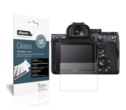 Matte Displayschutzfolie von dipos passend für Sony Alpha 7R IIIA, 9H kratzfest und blasenfrei montiert