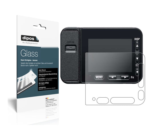 Matte Displayschutzfolie von dipos passend für Sony DSC-RX0M2, 9H kratzfest und blasenfrei montiert
