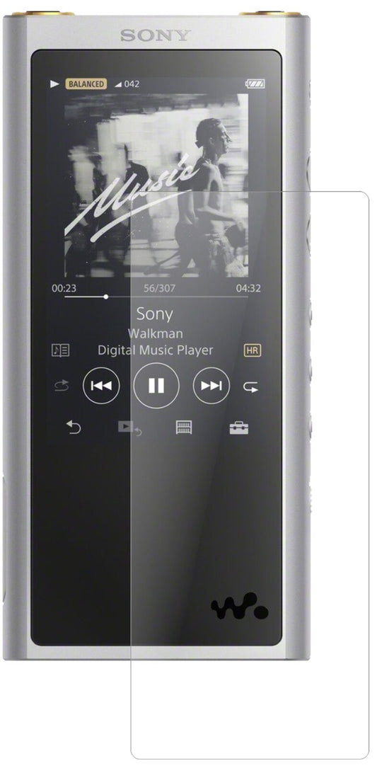 Matte Displayschutzfolie von dipos passend für Sony NW-ZX300 (MP3-Player), 9H kratzfest und blasenfrei montiert