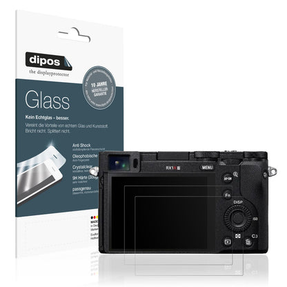 Matte Displayschutzfolie von dipos passend für Sony RX1R III, 9H kratzfest und blasenfrei montiert
