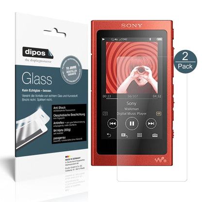 Matte Displayschutzfolie von dipos passend für Sony Walkman NW-A35HN, 9H kratzfest und blasenfrei montiert