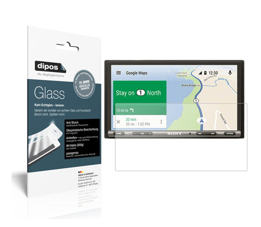 Matte Displayschutzfolie von dipos passend für Sony XAV-AX3005 Auto-Radio, 9H kratzfest und blasenfrei montiert