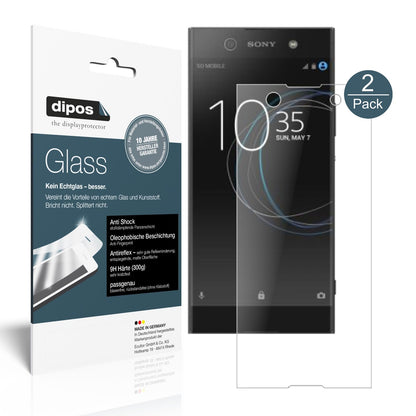 Matte Displayschutzfolie von dipos passend für Sony Xperia XA1 Ultra, 9H kratzfest und blasenfrei montiert