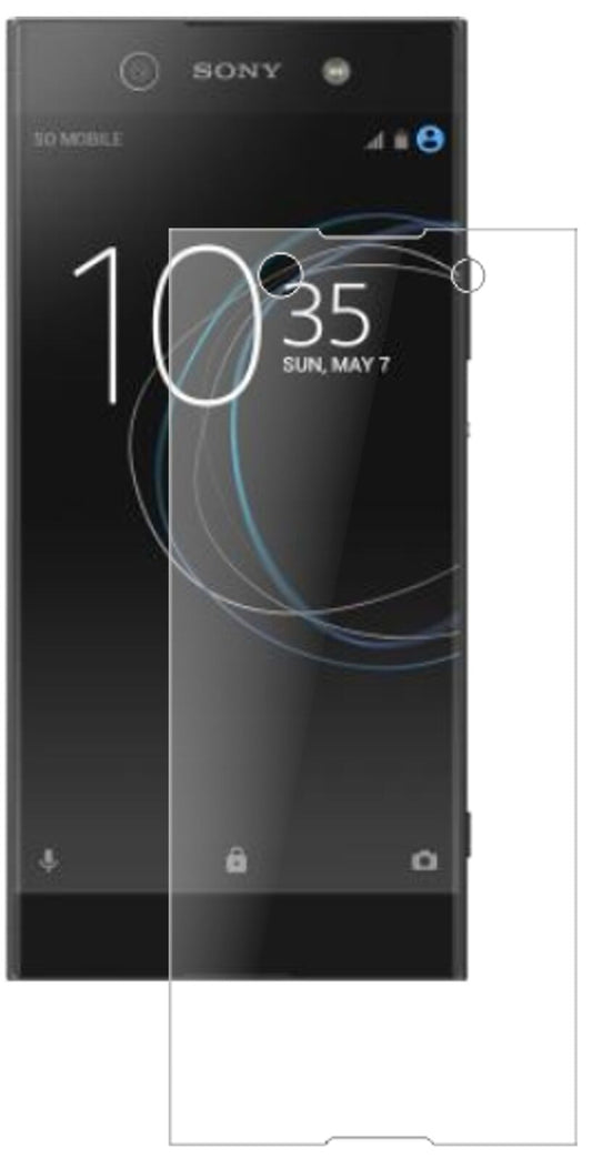 Matte Displayschutzfolie von dipos passend für Sony Xperia XA1 Ultra, 9H kratzfest und blasenfrei montiert