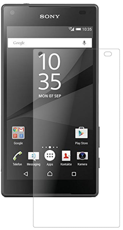 Matte Displayschutzfolie von dipos passend für Sony Xperia Z5 Compact, 9H kratzfest und blasenfrei montiert