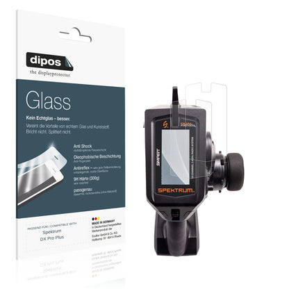 Matte Displayschutzfolie von dipos passend für Spektrum DX Pro Plus, 9H kratzfest und blasenfrei montiert
